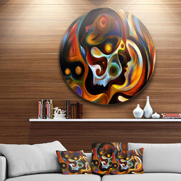 Perspectives of Inner Paint - Abstract Circle Metal Wall Decor